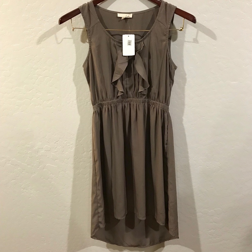 Brown Lush Hi-Lo Dress